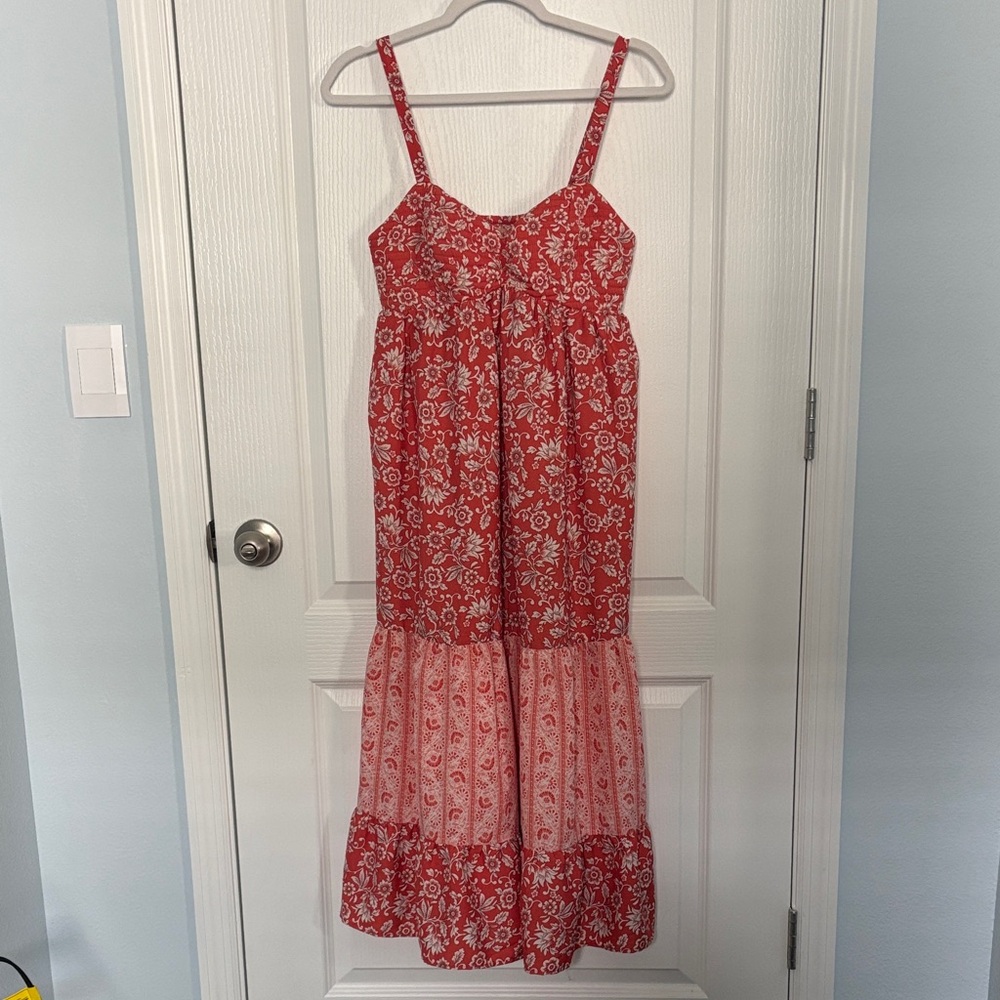 Floral Red Sundress